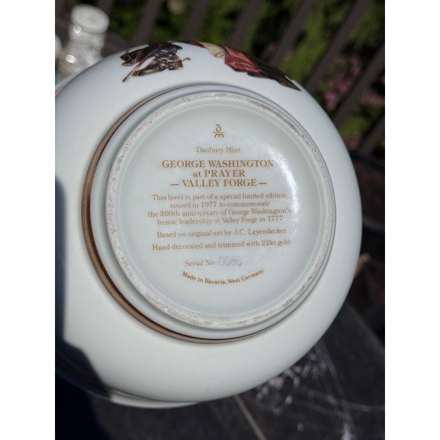 1977 George Washington at Prayer - Valley Forge Centerpiece Bowl For Sale - Image 4 of 8