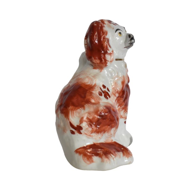 Thomas the Red & White Staffordshire Dog and His Portrait by Susannah Carson For Sale - Image 9 of 12