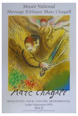 Marc Chagall, The Angel of Judgment, Lithograph Poster