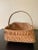 Wood Early 20th Century American Splint Oak Gathering Basket For Sale - Image 7 of 9