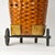 1950s Splint Wood Rolling Market Basket Cart For Sale In Rochester - Image 6 of 16