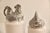 2000 - 2009 Pair of Arthur Court White Ceramic Canisters With Rooster Lids, 12” & 10.5” For Sale - Image 5 of 7
