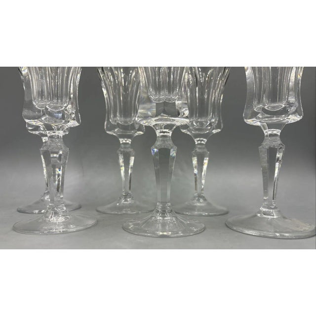 Wine Glasses with 18K Gold Rim by Franz Kaspar for Glashütte, 1950s, Set of 6 For Sale - Image 6 of 12