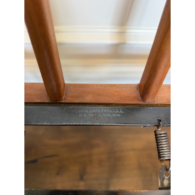 1950s Rare Mel Smilow for Smilow-Thielle Walnut Rail Back Sofa, Circa 1955 For Sale - Image 5 of 12