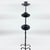 Hand Forged Iron Candelabra Set of 3 (94-114cm) Antique Copper Finish Twisted Stem with Simple Tripod Base For Sale - Image 4 of 6