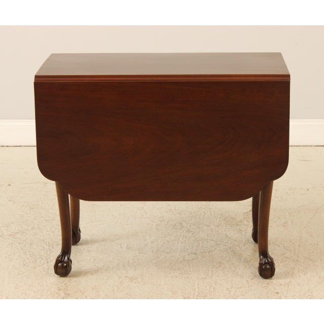 Chippendale Biggs Thomas Jefferson Ball & Claw Mahogany Table For Sale - Image 3 of 13