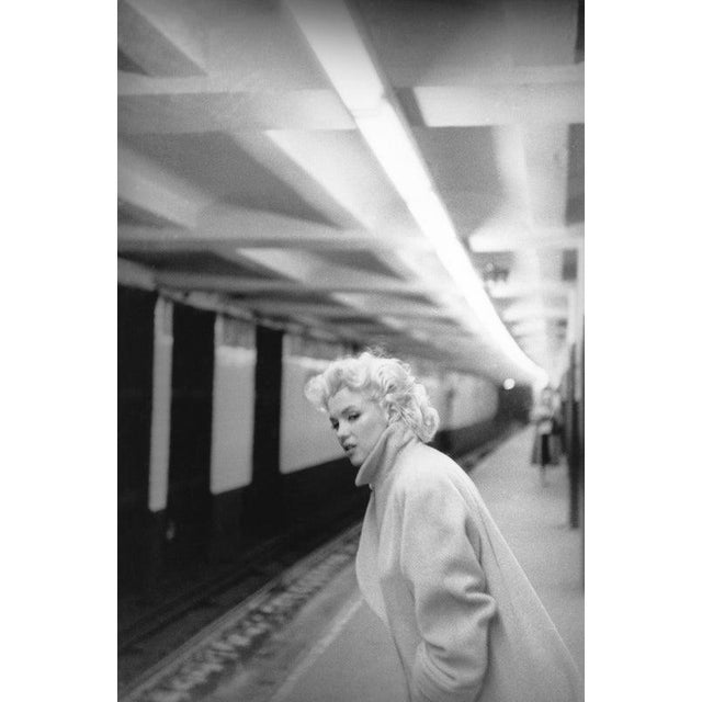 Marilyn In Grand Central Station NEW YORK - MARCH 24: Actress Marilyn Monroe takes the subway in Grand Central Station on...