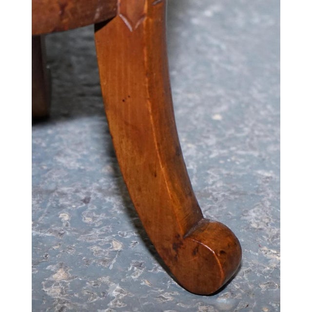 Hand-Carved Side Table from Liberty's London, 19th Century For Sale - Image 5 of 11