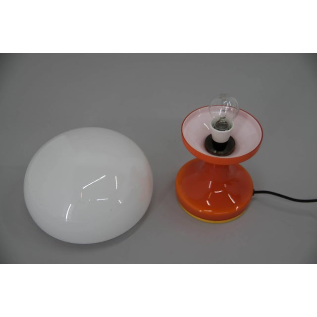 1970s Glass Table Lamp by Valasske Mezirici, 1970s For Sale - Image 5 of 8