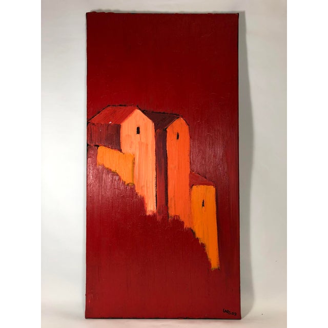 Lars Pfeiffer, Red Houses Triptych, 2003, Oil on Canvas, Set of 3 For Sale - Image 13 of 15