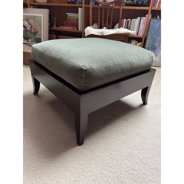 1990s Dakota Jackson Ceylon Lounge Chair With Ottoman For Sale - Image 11 of 13