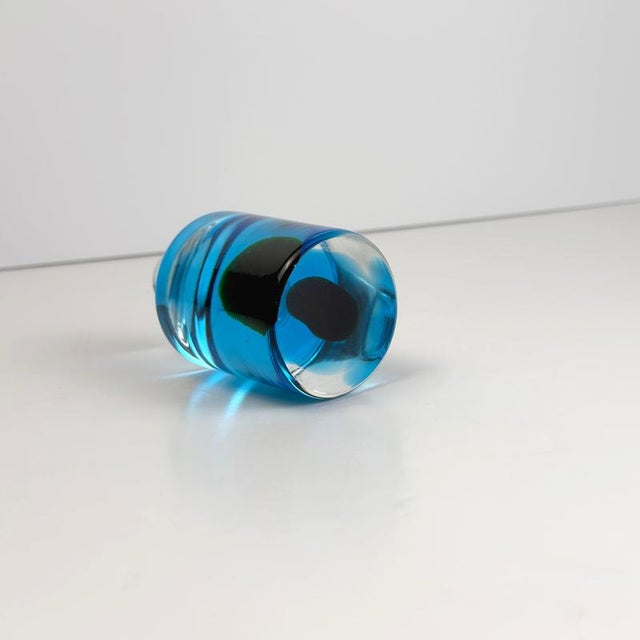 Glass Sommerso Murano Glass Paperweight by Antonio da Ros for Cenedese, 1970s For Sale - Image 7 of 10