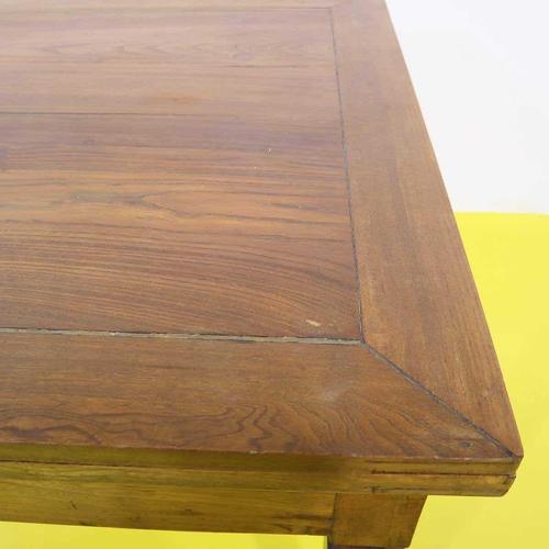 Extendable Shooting Table in Wood with Side Extensions | Chairish