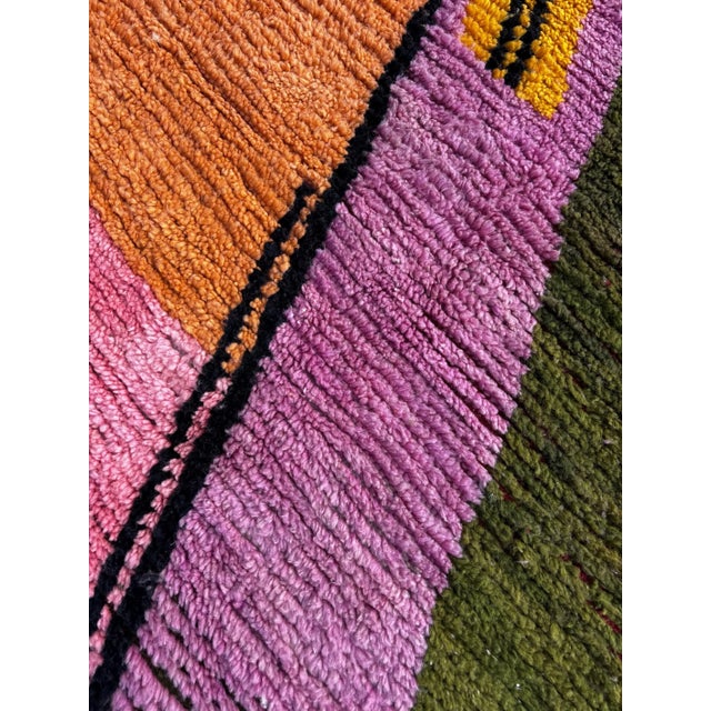 Boho Chic Boho Chic Moroccan Berber Wool Rug For Sale - Image 3 of 8