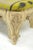 Mid 20th Century Vintage French Baroque Style Wooden Distress White Painted Footstool Ottoman For Sale - Image 4 of 9