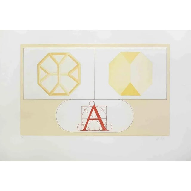 Composition is a lithograph and embossing artwork on paper realized by Lucio del Pezzo. It belongs to the series...