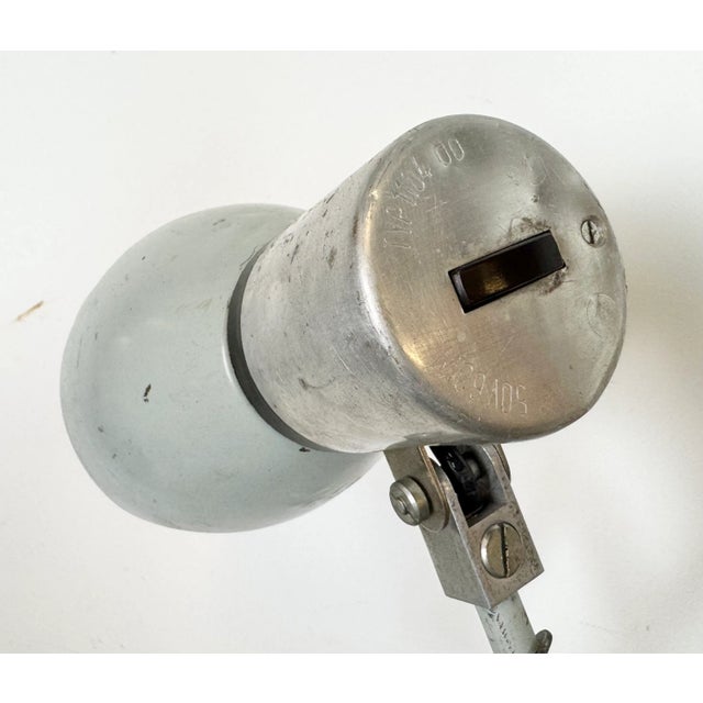 Industrial Grey Scissor Wall Lamp, 1960s For Sale - Image 12 of 18