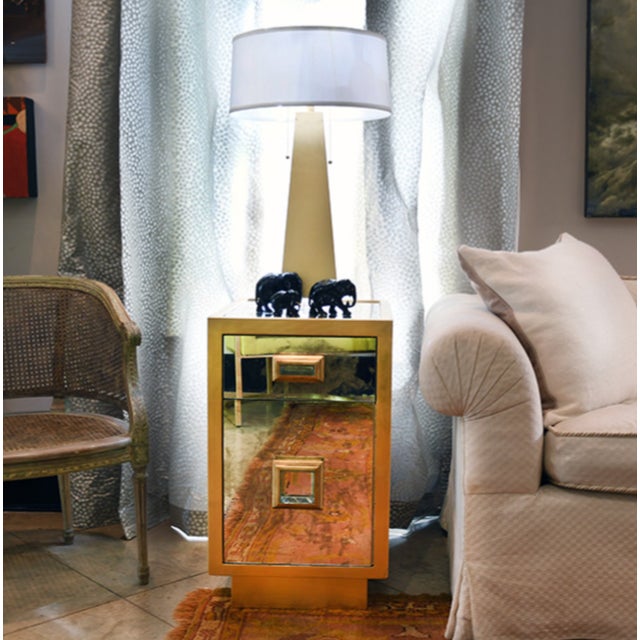 New special order item. Not vintage. Add a touch of old world Hollywood glamour to your space with this classic storage...