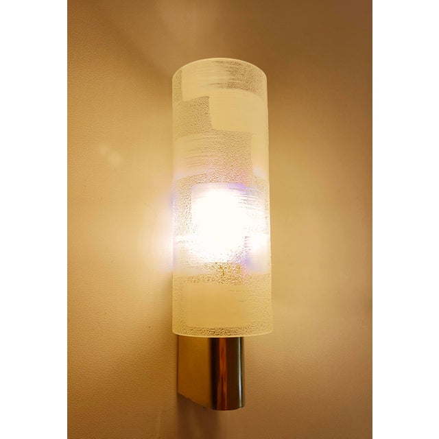 Vintage Brass and Glass Sconces, 1970s, Set of 2 For Sale - Image 9 of 13