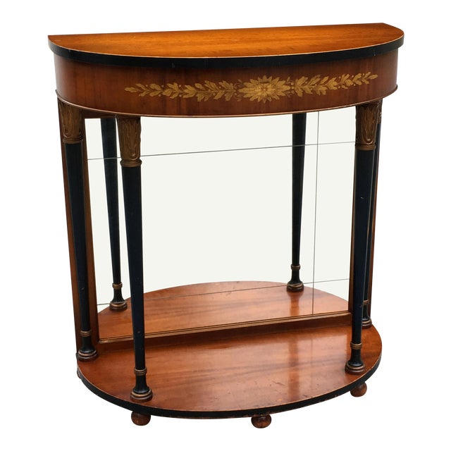 Vintage 1930 S Grand Rapids Furniture French Revival Demilune