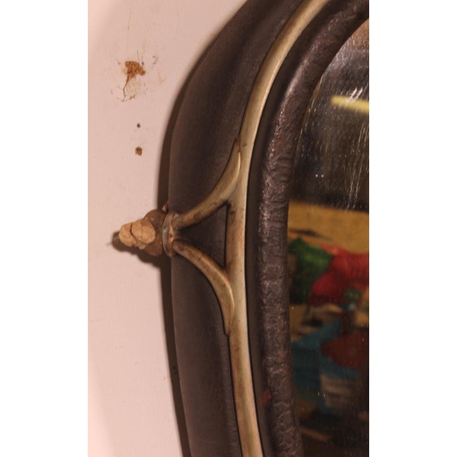 Tan Mirror in Leather Horse Harness, 1890s For Sale - Image 8 of 10