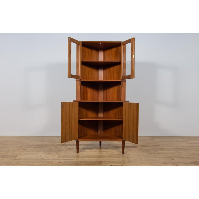 Mid-Century Modern Teak Corner Cabinet, Denmark, 1960s For Sale - Image 14 of 18