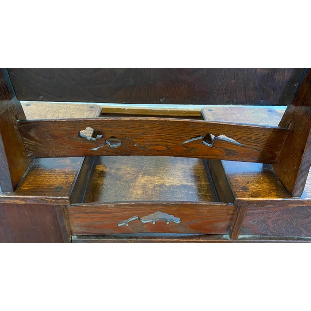 Antique Japanese Kyodai Vanity Tansu With Mirror For Sale In San Francisco - Image 6 of 13