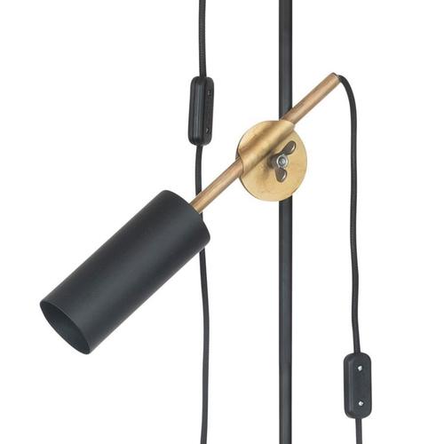 Stav Two-Arms Floor Lamp in Black Brass by Johan Carpner for Konsthantverk For Sale - Image 4 of 7