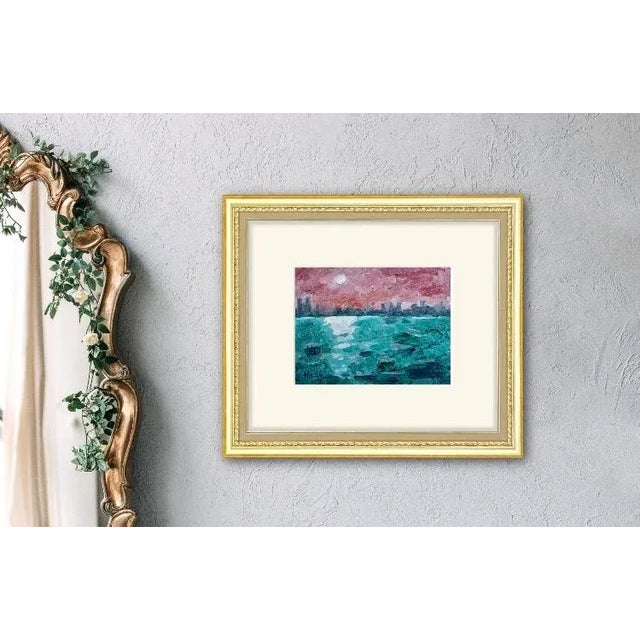 2020s Quiet Places & Journeys — Cityscape Sunset (Original Oil Landscape) For Sale - Image 5 of 7