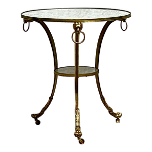 Vintage Regency Marble Top Gueridon Table