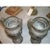 Stone 19th Century French Neoclassical Style Urns on Marble Bases-Pair For Sale - Image 7 of 10