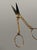 Metal Pair of 18th century sewing scissors in 18k yellow gold (750/1000) For Sale - Image 7 of 7