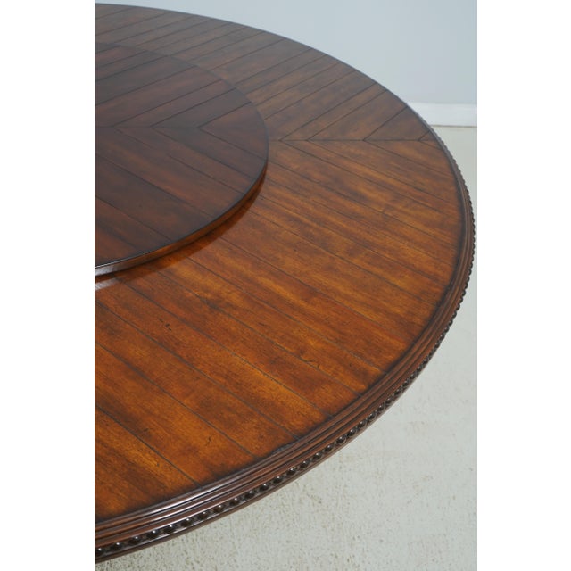 Large Round Barley Twist Mahogany Dining Table For Sale - Image 11 of 14