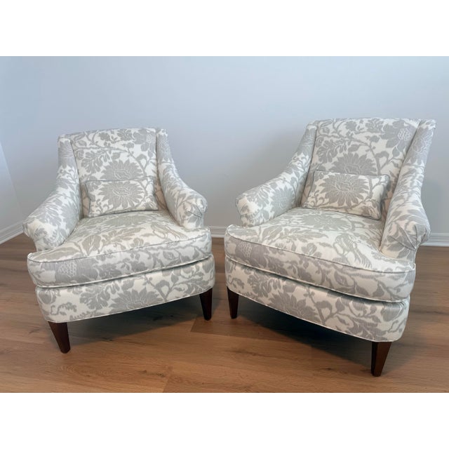 Traditional Pair of Hickory Chair “Marler” Designer Lounge For Sale - Image 3 of 8
