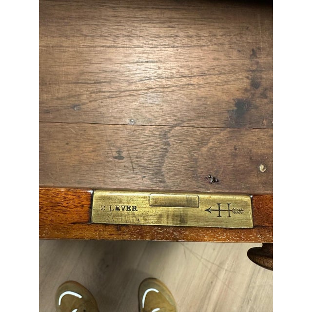 Antique Partners Desk, 1890s For Sale - Image 4 of 14