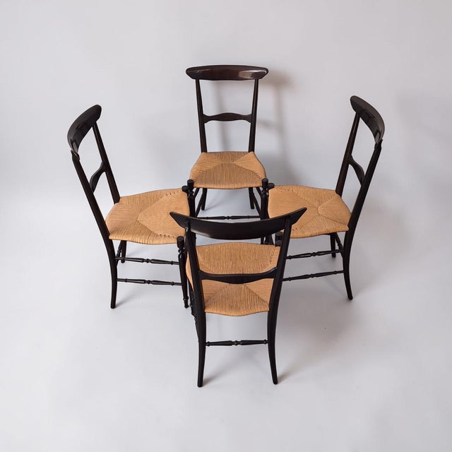 Black S2 Campanino Chairs by Colombo Sanguineti for Azucena, Italy, 1950s, Set of 4 For Sale - Image 8 of 8
