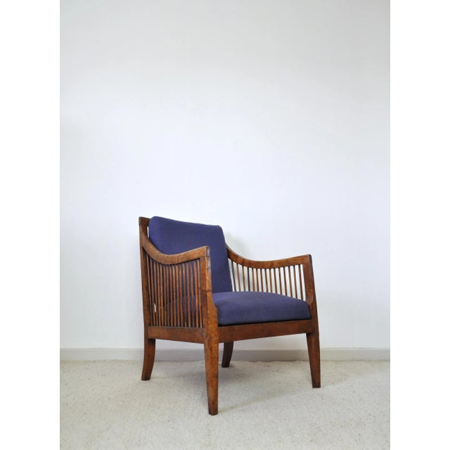 19th Century Danish Walnut Bergère Chair For Sale - Image 3 of 18