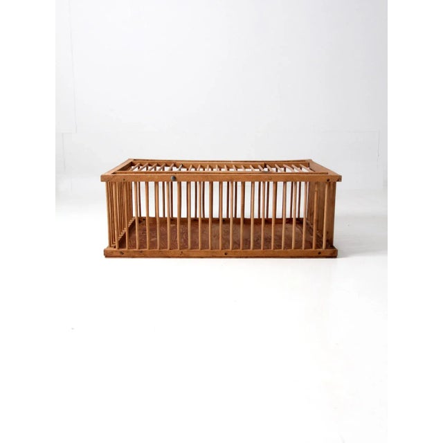 Mid Century Wooden Farm Crate For Sale - Image 13 of 13