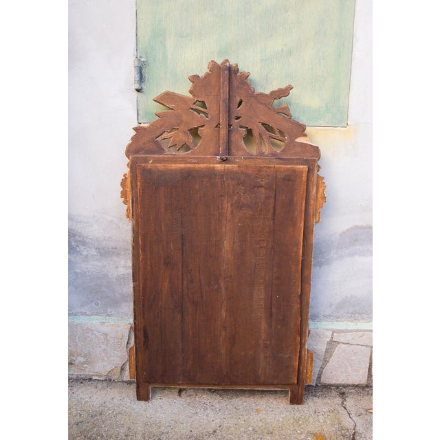 1920s Antique French Louis XVI Style Mirror in Gilded Wood, 1890s For Sale - Image 5 of 9