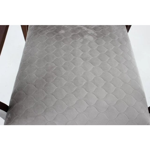 Gray Art Deco Czechoslovakian Armchair, 1940s For Sale - Image 8 of 9