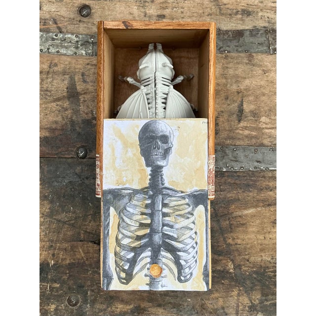Vintage Original Mixed Media Sculpture Box For Sale - Image 10 of 12