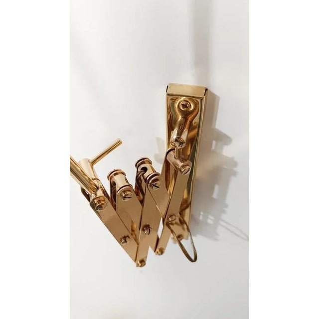 Vintage Italian Adjustable Wall Lights in Brass and Creamy White Metal, 1950s For Sale - Image 18 of 18