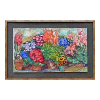 "Spring Mix" - Colorful Floral Garden Still-Life by Gabriel Portoles Ascaso For Sale