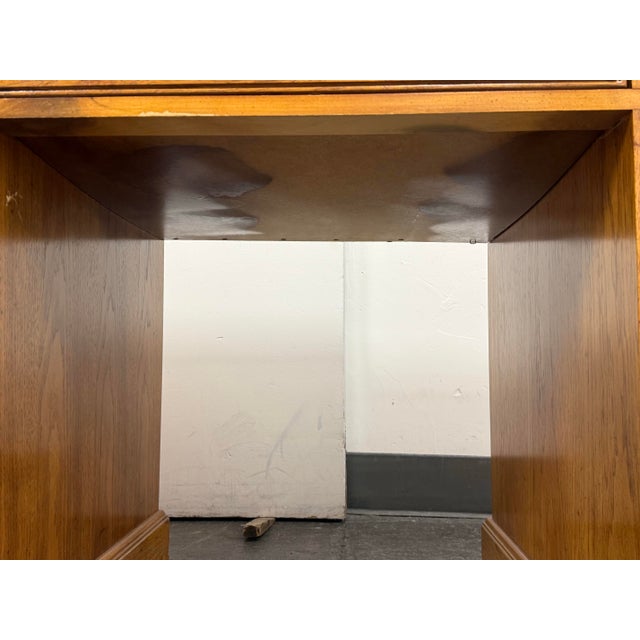 National Mt. Airy Campaign Oak Desk, Vintage For Sale - Image 12 of 12