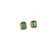 Natural Emerald Diamond Stud Earrings 14k Y Gold 1.85 TCW Certified For Sale - Image 11 of 14