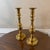 Vintage Solid Brass Candlestick Holders, Classic Hexagonal Bases- a Pair For Sale - Image 4 of 9