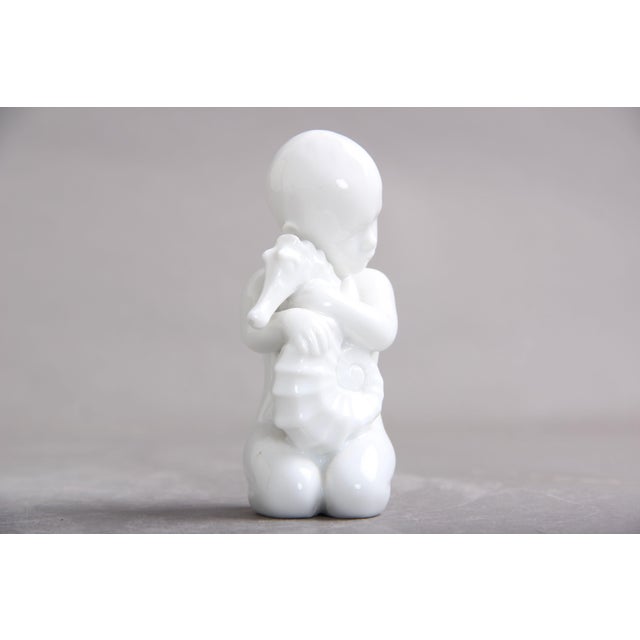 Model No. 2396 and 2397 Seekinder and Seahorses by Ebbe Sadolin & Svend Jespersen for Bing & Grøndahl, Set of 2 For Sale - Image 12 of 15