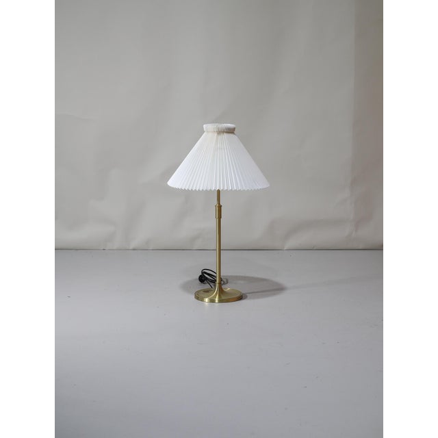 Vintage Danish 328 Table Lamp in Brass from Le Klint, 1940s For Sale - Image 12 of 12