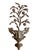 A great large sculptural wall piece. Original painted wood and iron has a fabulous aged patina.
