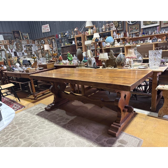 French Monastery Style Wood Dining Table, 1900s For Sale - Image 11 of 11
